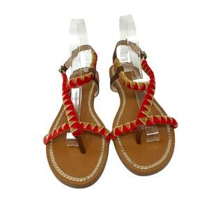 Vince Camuto Raminta Women’s Size 8 1/2 M Braided Fabric Thong Sandal NWOT FLAWS